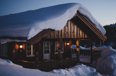 cabin in the snow