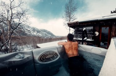 cottage with hot tub